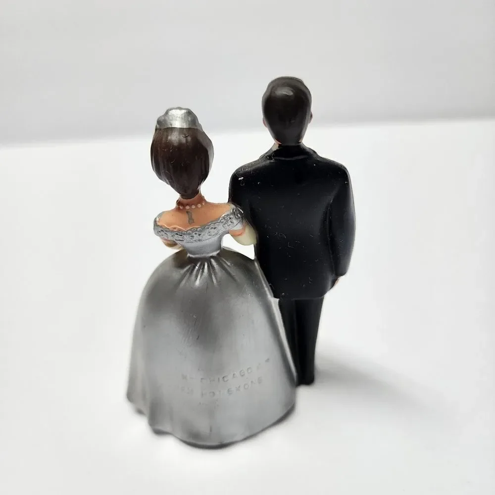 Vintage Wilton Cake Topper 25th Silver Wedding Anniversary